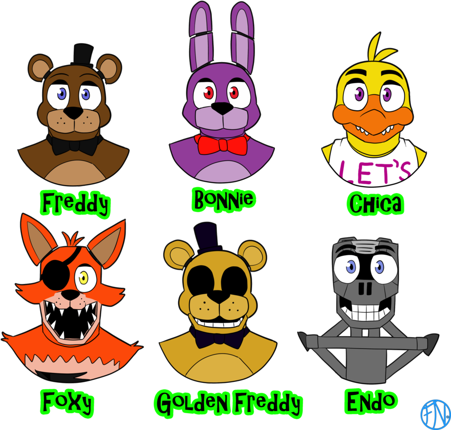 Fnaf 1 Animatronics - Fnaf 1 Animatronics (920x868)