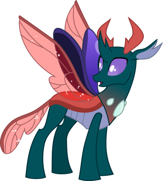 Frownfactory, Changedling, Changeling, Green Coat, - My Little Pony Pharynx (540x600)