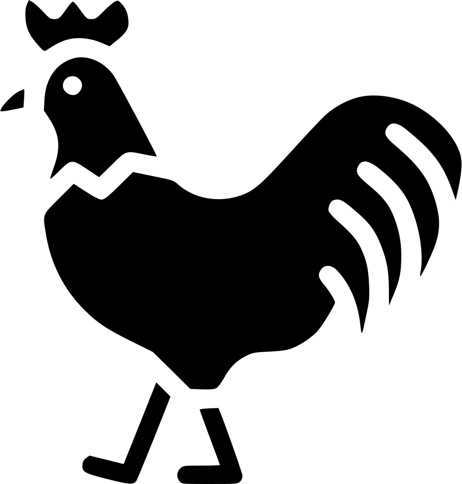 Rooster Chicken Hen Bird Livestock Farm Comments - Livestock Icon Png (936x980)