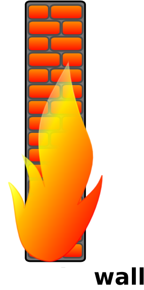 Computer Firewall Clipart - Does Reverse Tcp Work (348x595)