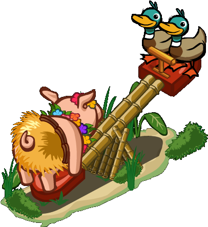 Farmville See Saw Pig - School Seesaw Farmville (446x465)