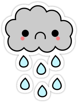 Rain Clipart Storm Cloud - Sad Rain Cloud Clipart (1024x1345)