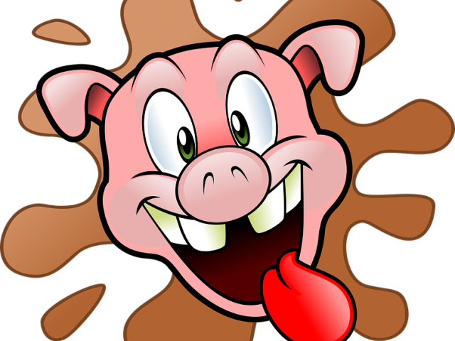 Pork Clipart Pig Head - Lazy Pig - Tote Bags (640x480)