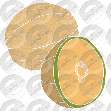 Cantaloupe Clipart Cartoon - Cartoon (380x380)