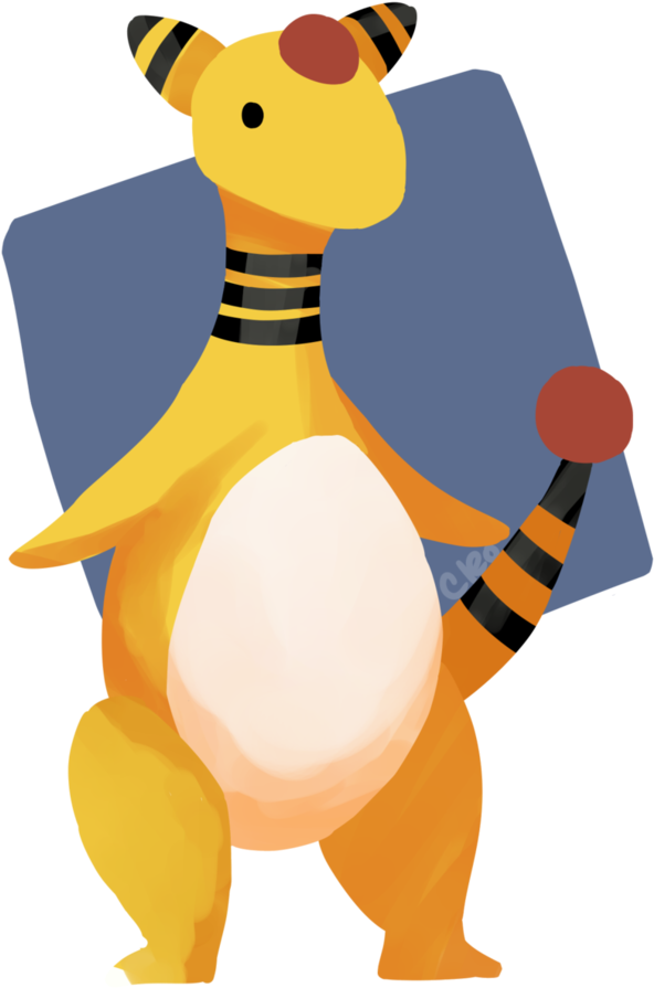 Ampharos By Cleo Makes Mistakes - Cartoon (774x1032)