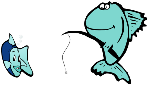 Cartoon Fish Image - Fishing Cartoon (600x352)
