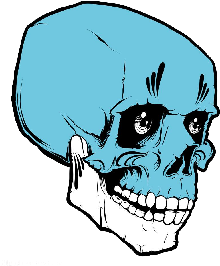 Brook Skull U9ab7u9ac5 Clip Art - Brook Skull U9ab7u9ac5 Clip Art (1000x1000)