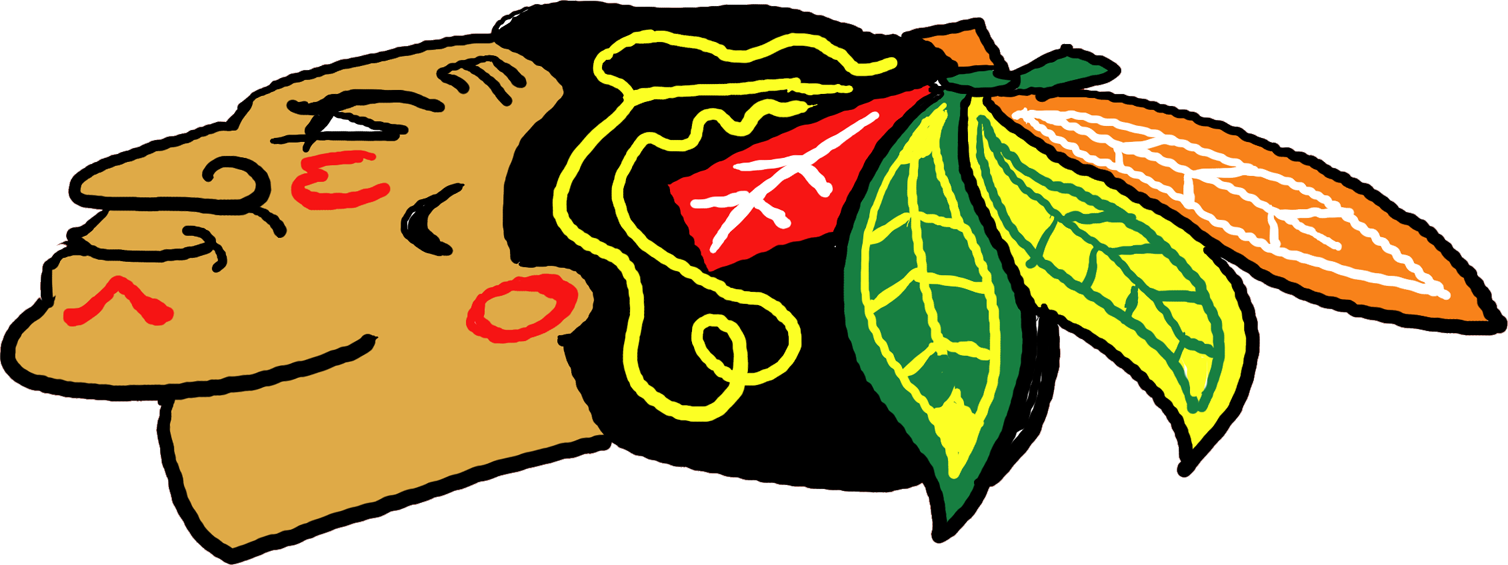 Blackhawks Logo - Old Chicago Blackhawks Logo (1508x565)
