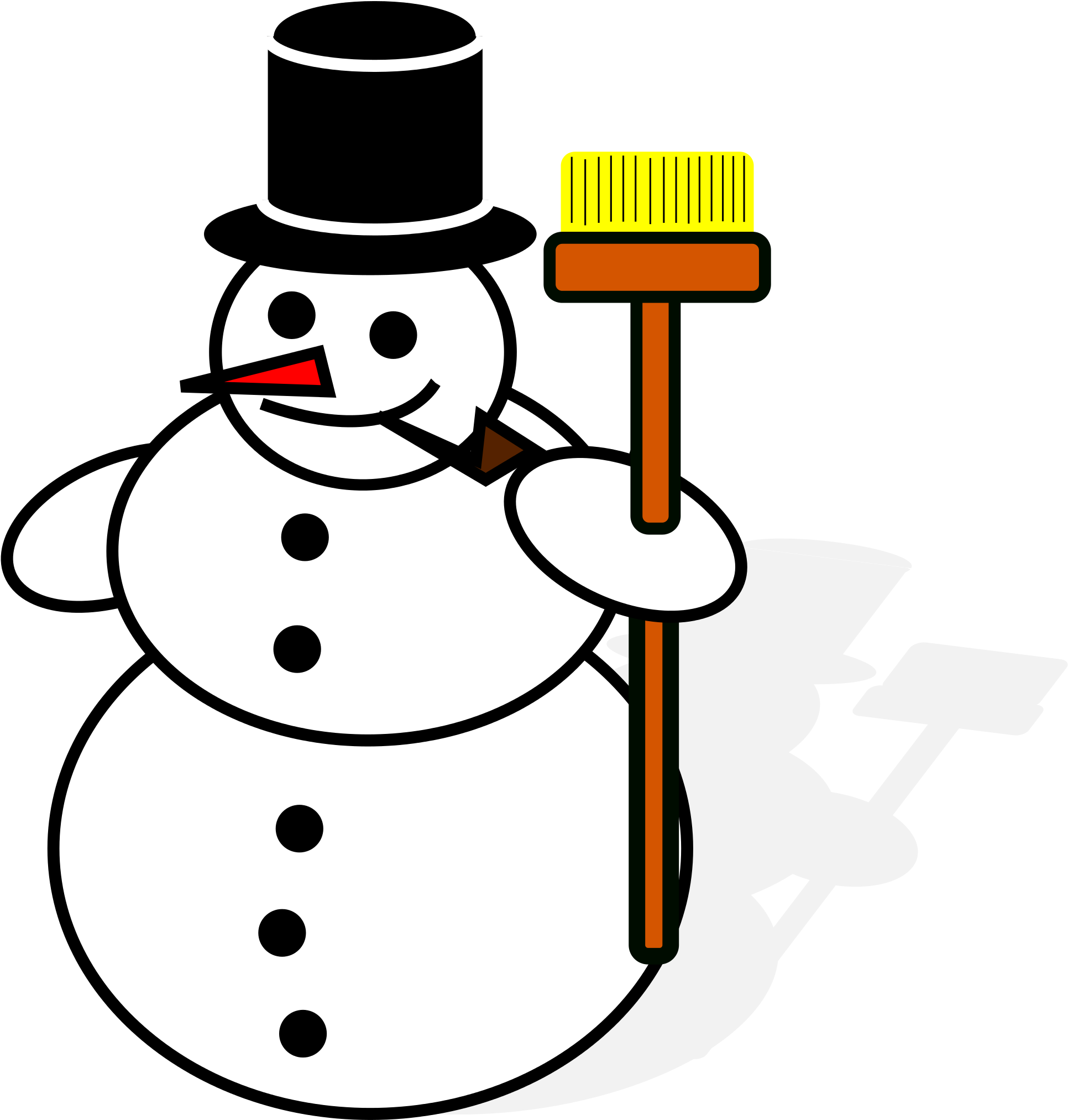 A Picture Of A Snowman - Drawing For Snowman (2000x2084)