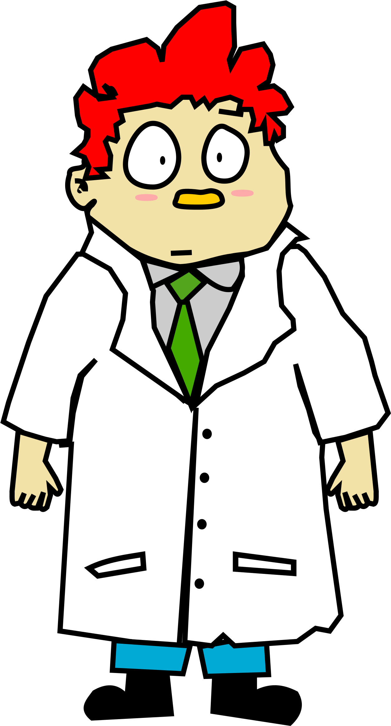 Cartoon Scientist Guy - Cartoon Scientist Transparent (1845x2400)