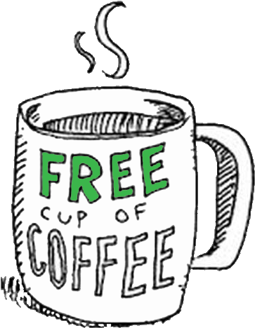 Maybe The Mistake Wasn't Noticed Right Away, And The - Free Coffee (422x500)