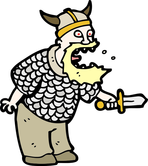 Viking Cartoon - Imagenes De Juez A Animados (490x550)