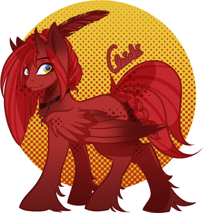Red Feather [commission] By Clarichi - Cartoon (849x895)