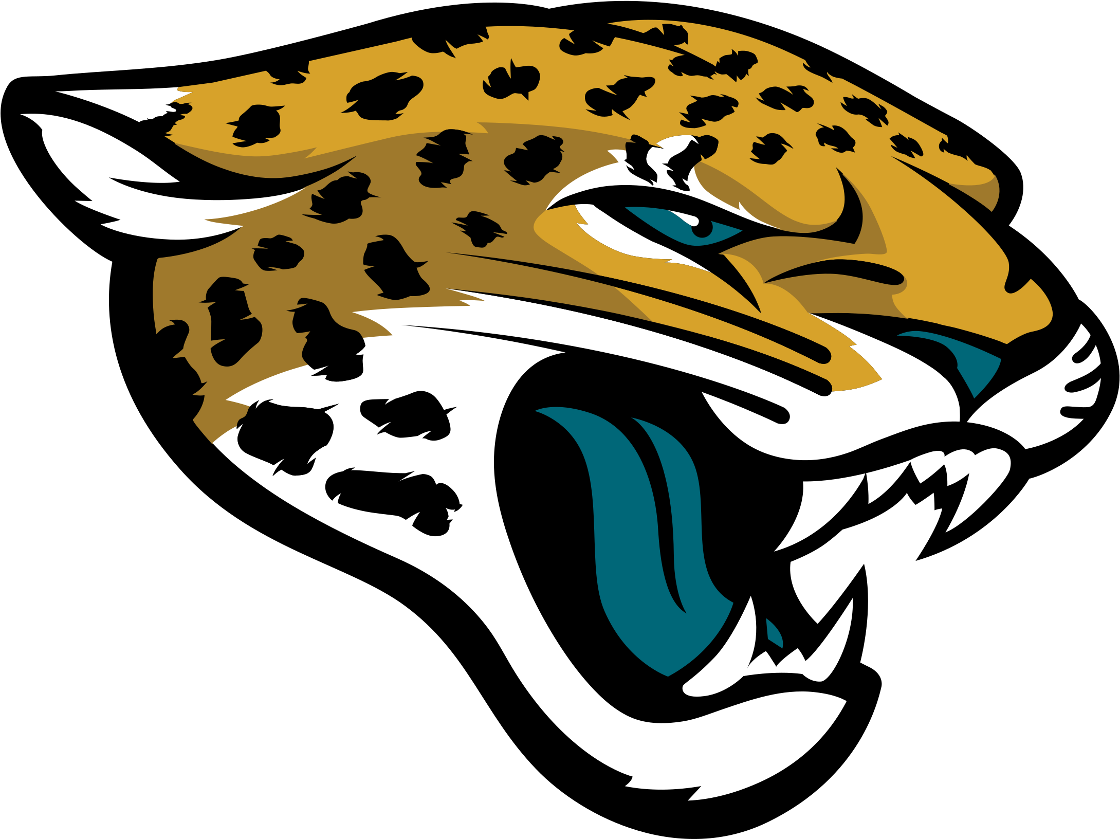 Jacksonville Jaguars Logo Png Transparent Svg Vector - Jacksonville Jaguars Logo Png (2400x1900)