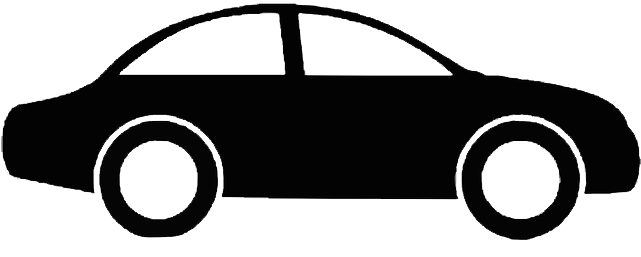 Experience The Difference - Car Clipart Black And White (640x320)