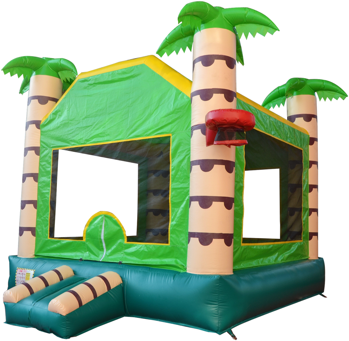 15′ X 15′ Tropical Bounce House - Jungle Gym (1280x1190)