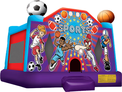 *sports Bounce - Ninja Jump Sports Usa Bounce House (400x300)