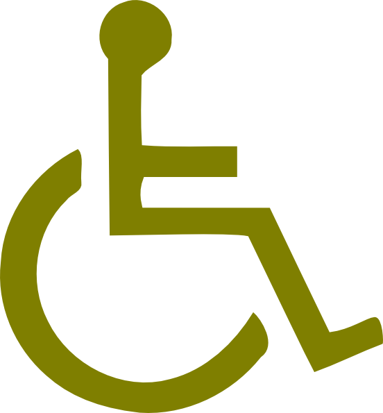 Disabled Symbol Sign - Satin Stainless Steel (552x595)