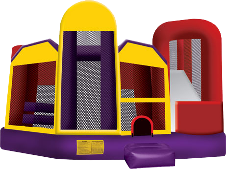 5 In 1 Combo Bounce House - Ninja 5 In 1 Combo Inflatable (461x346)