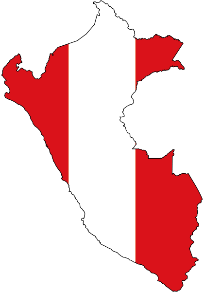 Alert Clip Art - Peru Flag Map (420x600)