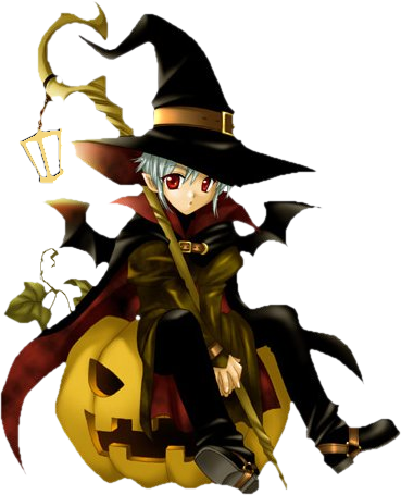 Witch-005 - Halloween Wizard Anime (369x455)