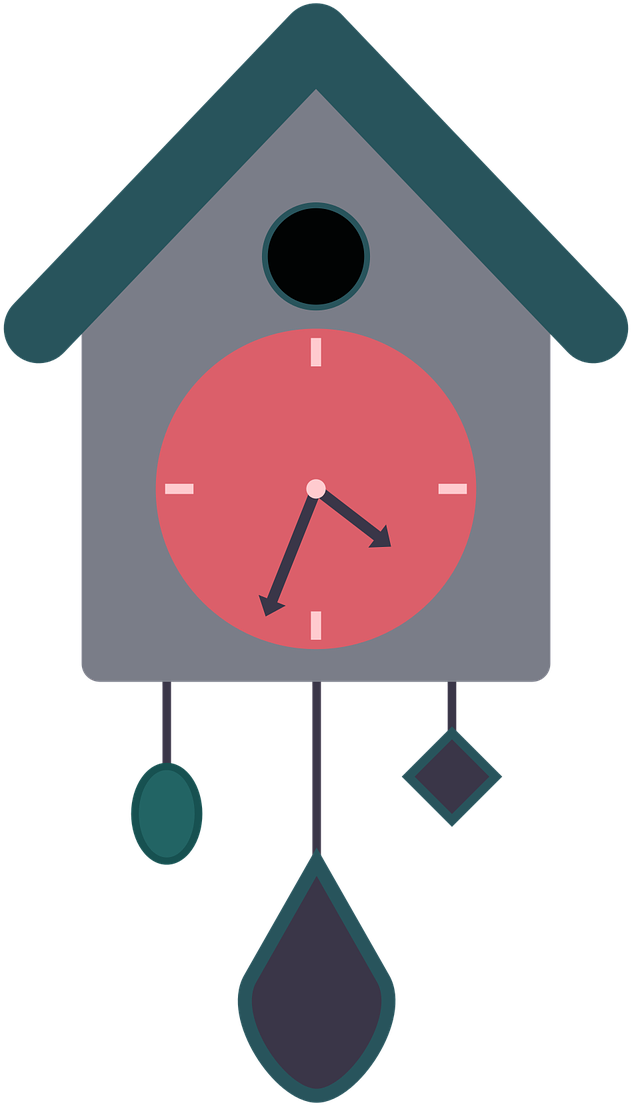 Charming German Shepherd Clocks - Wall Clock Clip Art (1280x1280)