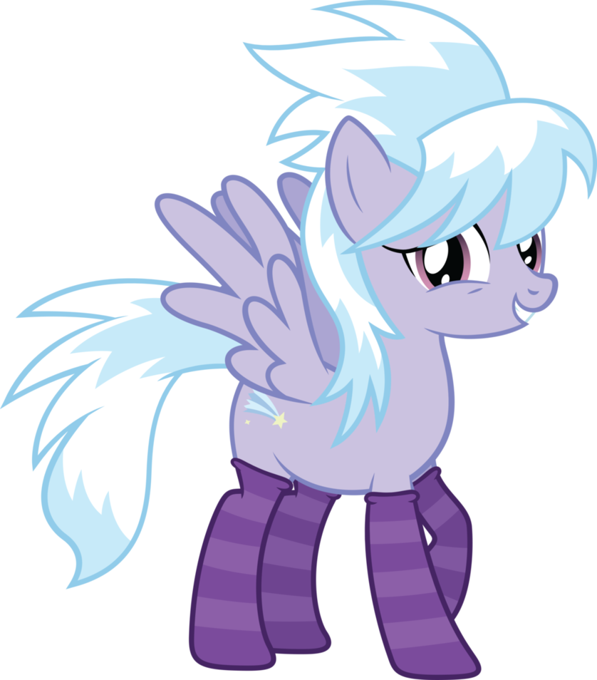 Wanna Fly By Quanno3 On Deviantart - Mlp Cloud Chaser In Socks (838x954)