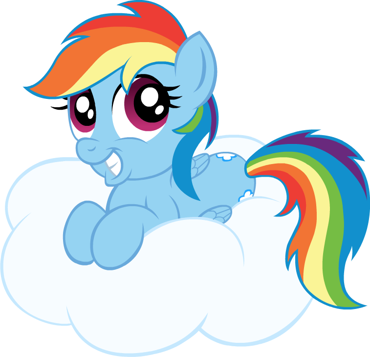 Mlp Dashie On A Cloud By Elica1994 - Dashie Mlp (757x729)