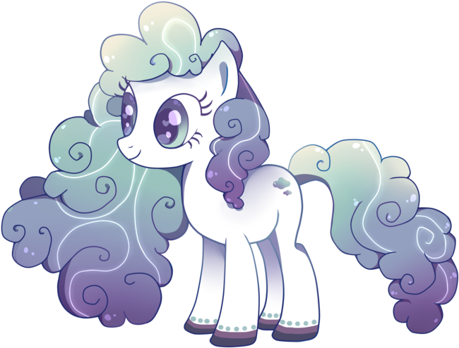 Shimmering Cloud [closed] By Mocoadopt - Mlp Oc Curly Hair (800x640)