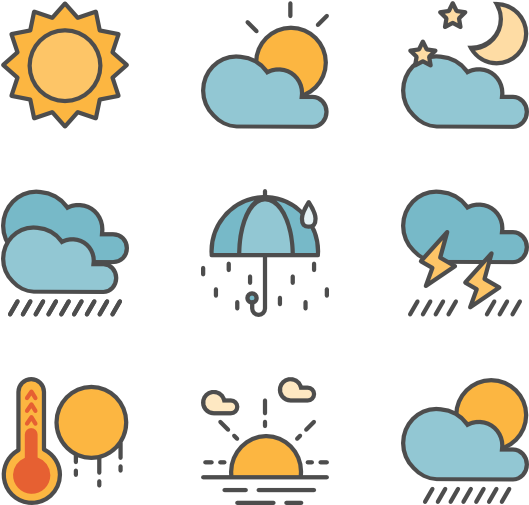 Weather Forecast - Weather Forecast Icons Png (600x564)
