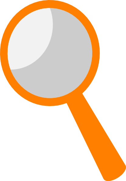 Colorful Magnifying Glass Png (414x592)