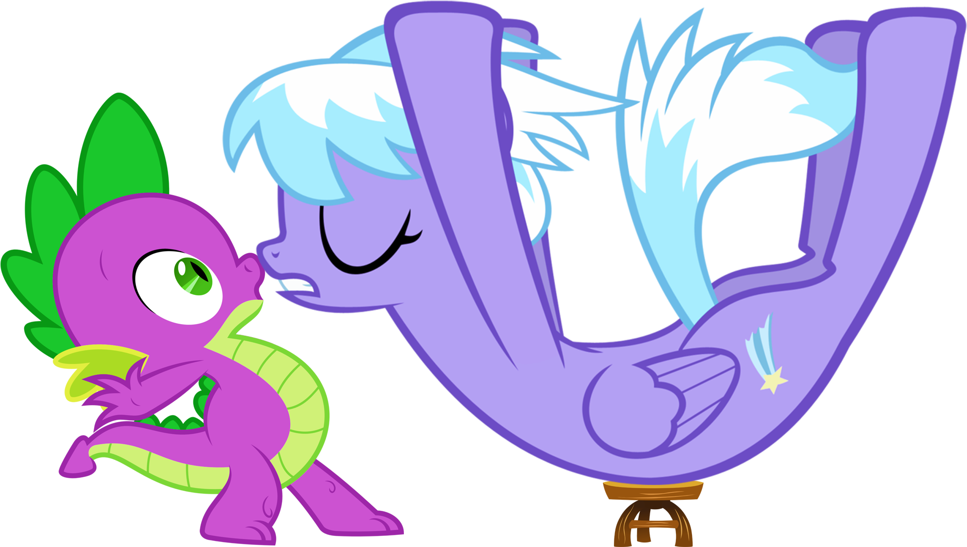 Cloud Shows Spike Some Of Her Yoga Moves By Titanium-dats - Backbend (1942x1108)