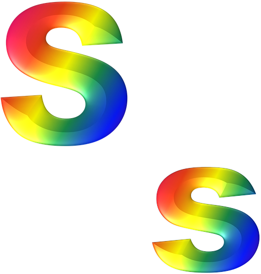 Spelling Words Cliparts 1, Buy Clip Art - Rainbow Letter S (575x720)