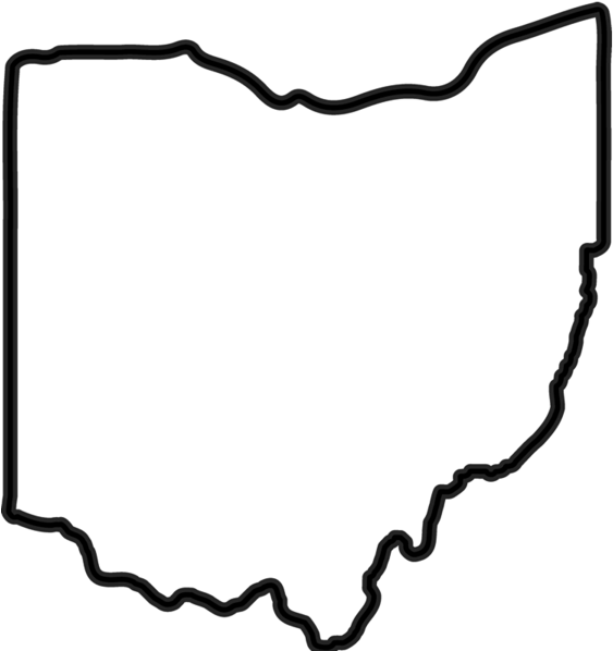 Black Outline Of Ohio (600x600)