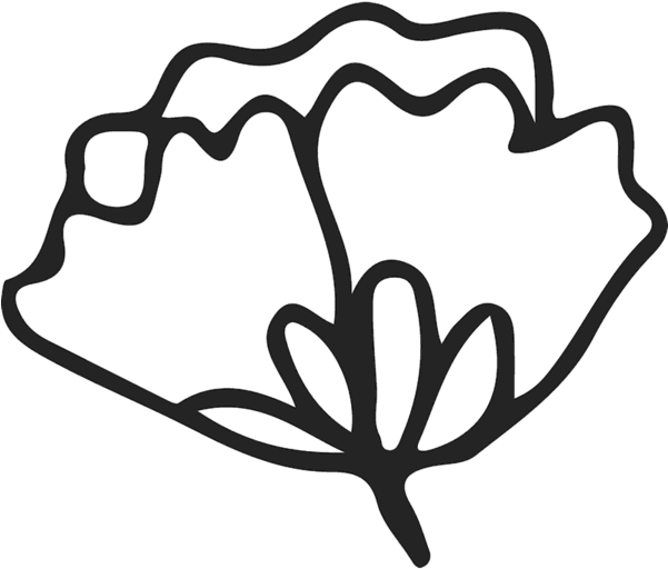 Adorable Flower Outline Rubber Stamp - Adorable Flower Outline Rubber Stamp (600x600)