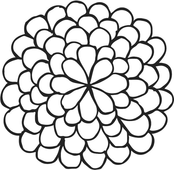 Dahlia Outline (600x600)