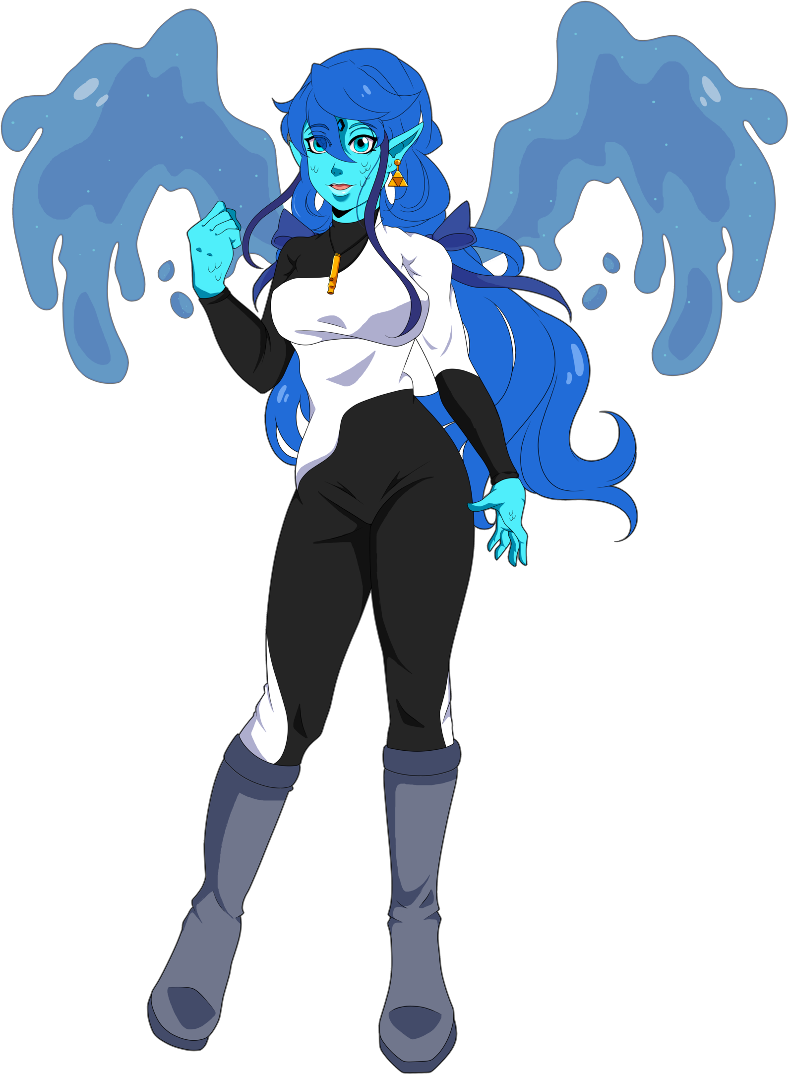 X-men Oc/ Aquatune By Watergirl93 - Superhero Girl Oc (1600x2221)