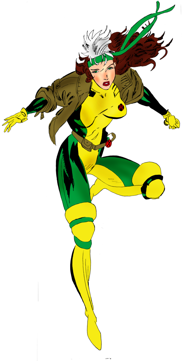 Rouge Of The X-men From Marvel Comics By Trendsnow - Cartoon (650x1227)