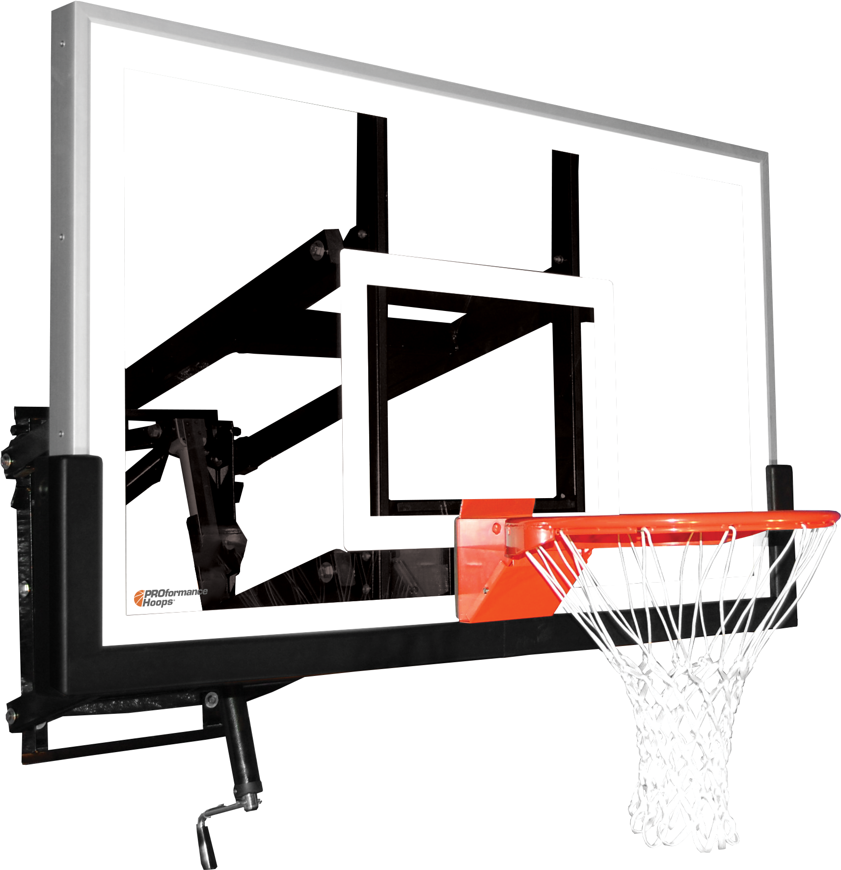 Wall Mount Wm60 Adjustable Basketball Hoop With 60 - Basketball (3008x2000)
