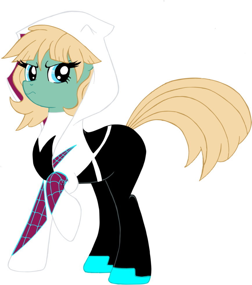 Spider Gwen A Pony (1053x1024)