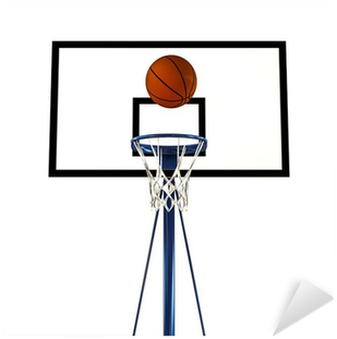Ball Bouncing On A Basketball Backboard Sticker • Pixers® - Basketball Moves (400x400)