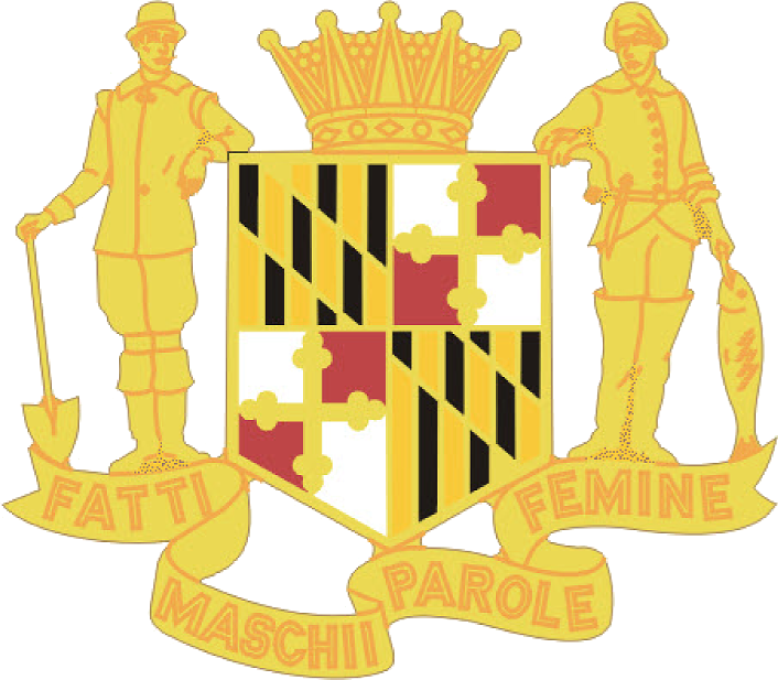 Coat Of Arms Of The Maryland Army National Guard - Maryland Army National Guard Unit Crest (706x617)