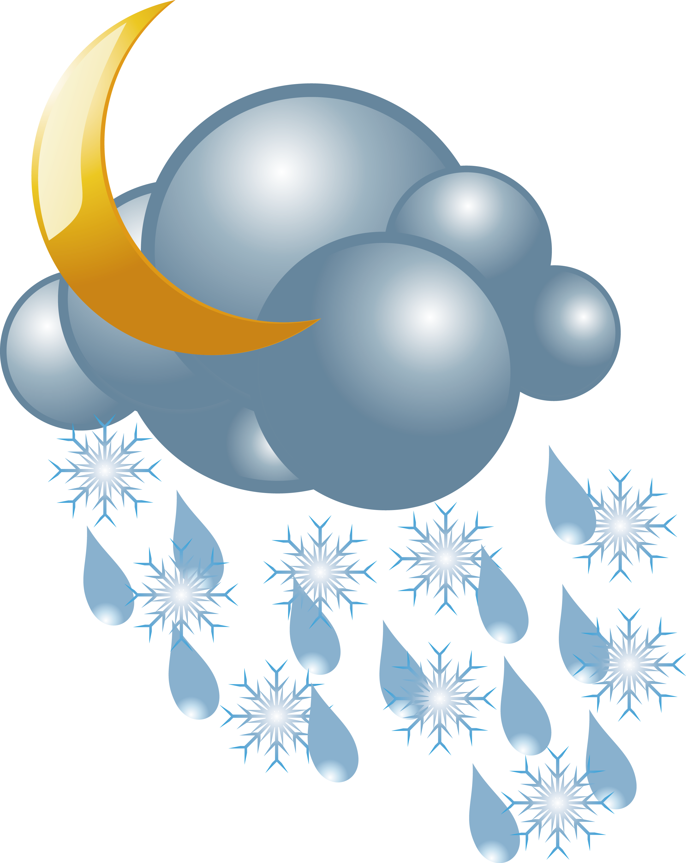 Rain And Snow Mixed Weather - Snowflake (2859x3599)