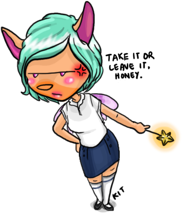 Your Irate Fairy Godmother By Heavenplushell - Cartoon (400x462)