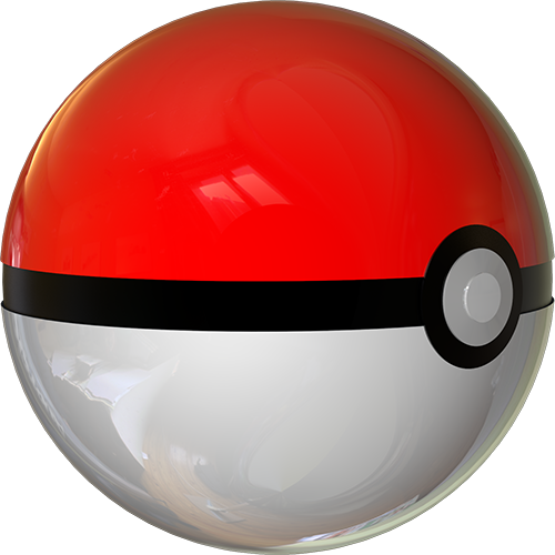 Pokeballc4dsmall - Bola Pokemon 3d Png (500x500)