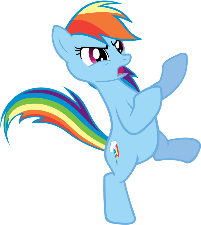 Rainbow Dash Windy Weather Vector 90mpx By Shirebeam - Dash Come At Me Bro (845x945)