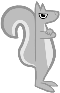 Irate Squirrel - Irate Series - Cartoon (674x518)