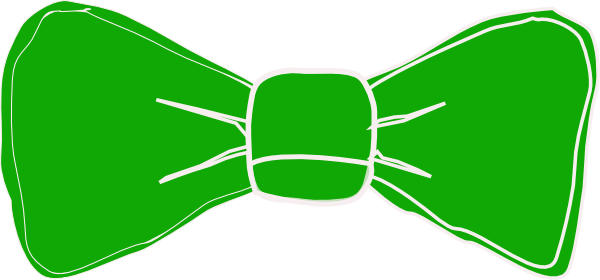 Green Bow Tie Clipart (600x280)