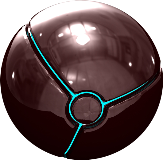 Pokeball Render - Sphere (566x544)