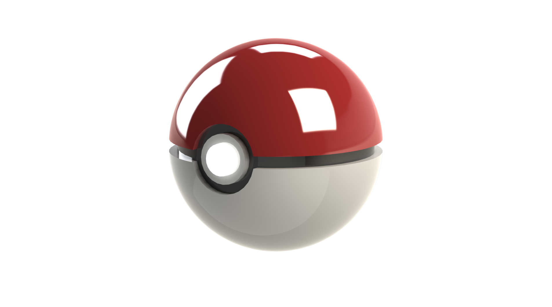 Pokemon Pokeball 3d Render (1920x1080)